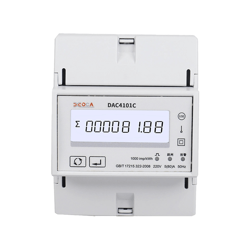 Dac4101c DIN Rail cum Nullam Prepaid Single Phase Modbus Energy Meter