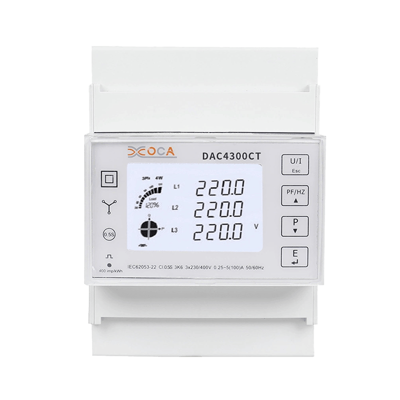 Dac4300CT DIN Rail AC Tres Phase Prepaid Tuya Electric Energy Meter