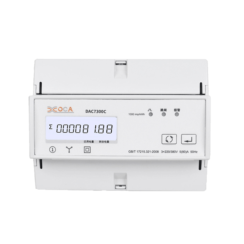 DAC7300C DIN Rail Three Phase Modbus AC Nullam Electric Energy Meter