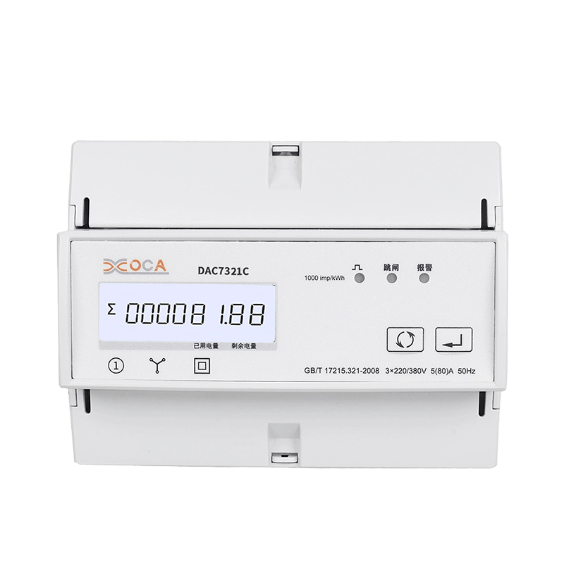 Dac7321c DIN Rail WiFi Prepaid Electric Energy Meter