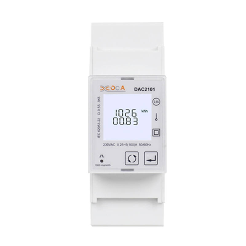 DAC2101 DIN Rail Single Phase LCD Display Multi Tariff Modbus Power Meter