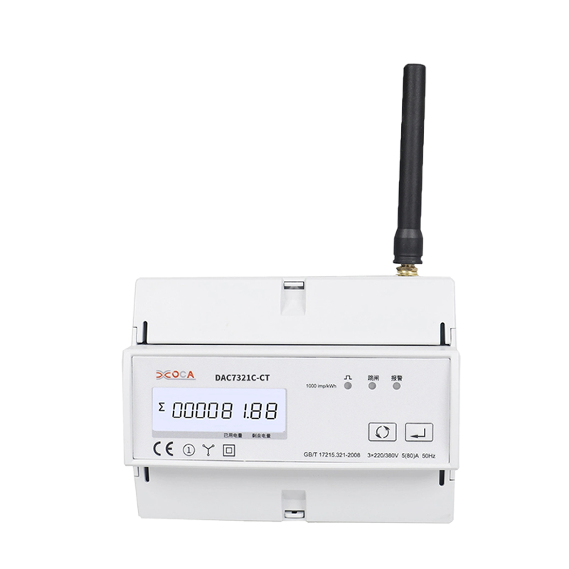 Dac7321C-CT DIN Rail Wireless with CT Electronic Smart Energy Meter