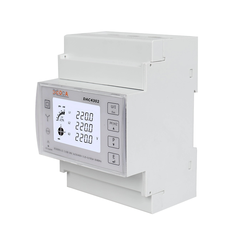 Dac4302 DIN Rail RS485 Tribus Phase Smart Electric Meter