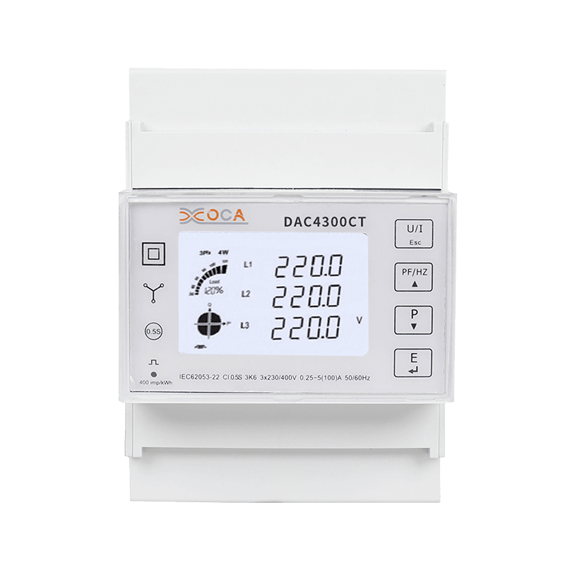 Dac4300CT DIN Rail tribus Phase quattuor filum Digital Prepaid WiFi Smart Energy Meter