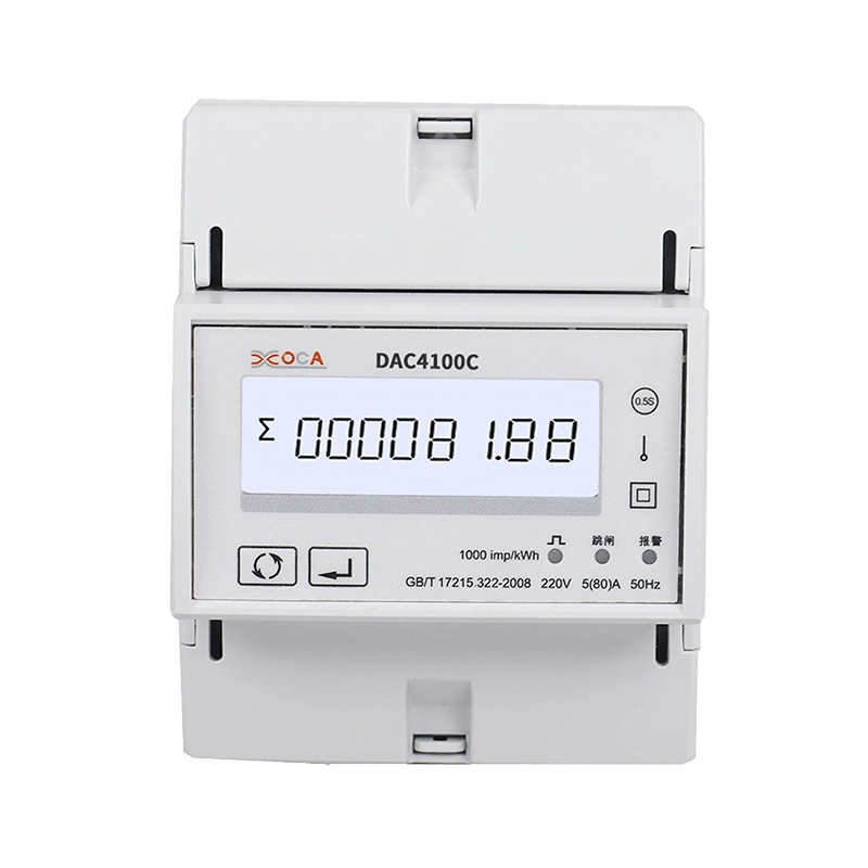 DAC4100C DIN Rail Single Phase Smart Electronic Remota Control Energy Meter