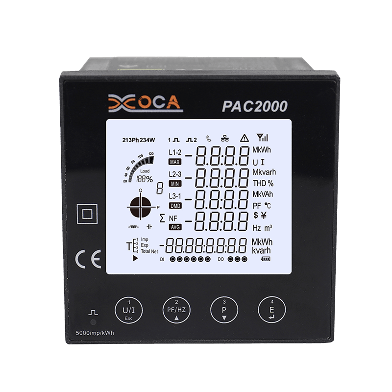 PAC2000 Multifunction Intelligent LCD Panel Digital Power Meter