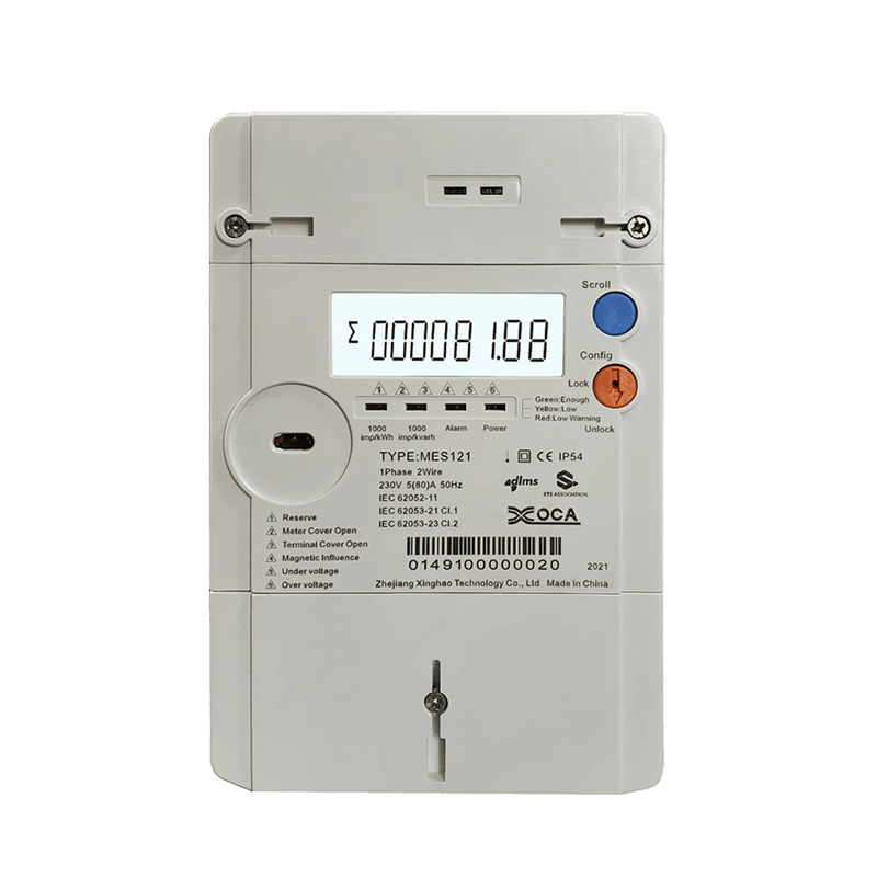 Single Phase Sts Dlms Remota Control Energy Meter Multimeter