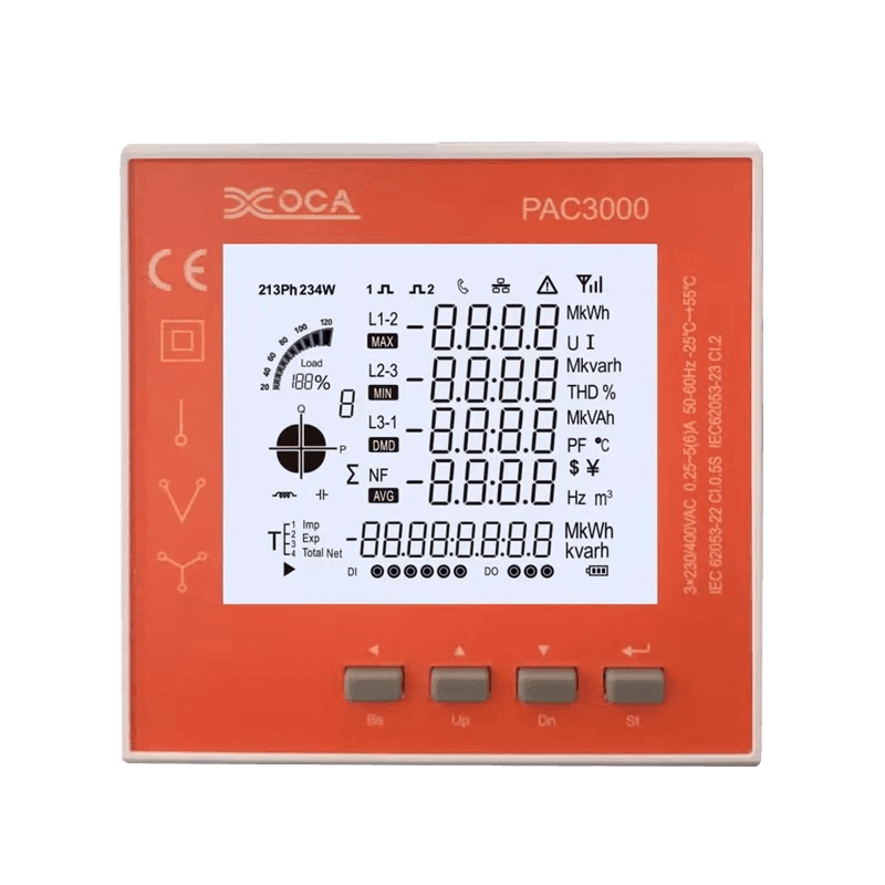 Smart LCD Digital Electric Panel Power Meter Energy Meter