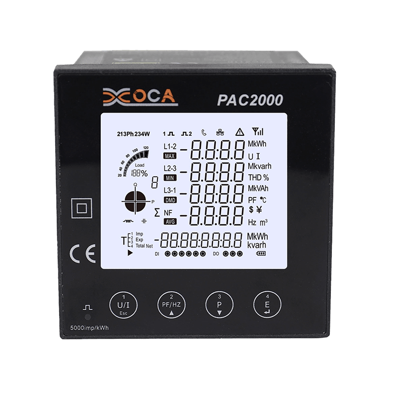 PAC2000 Multi-munus WiFi Tuya Smart Electric Prepaid Panel Power Meter